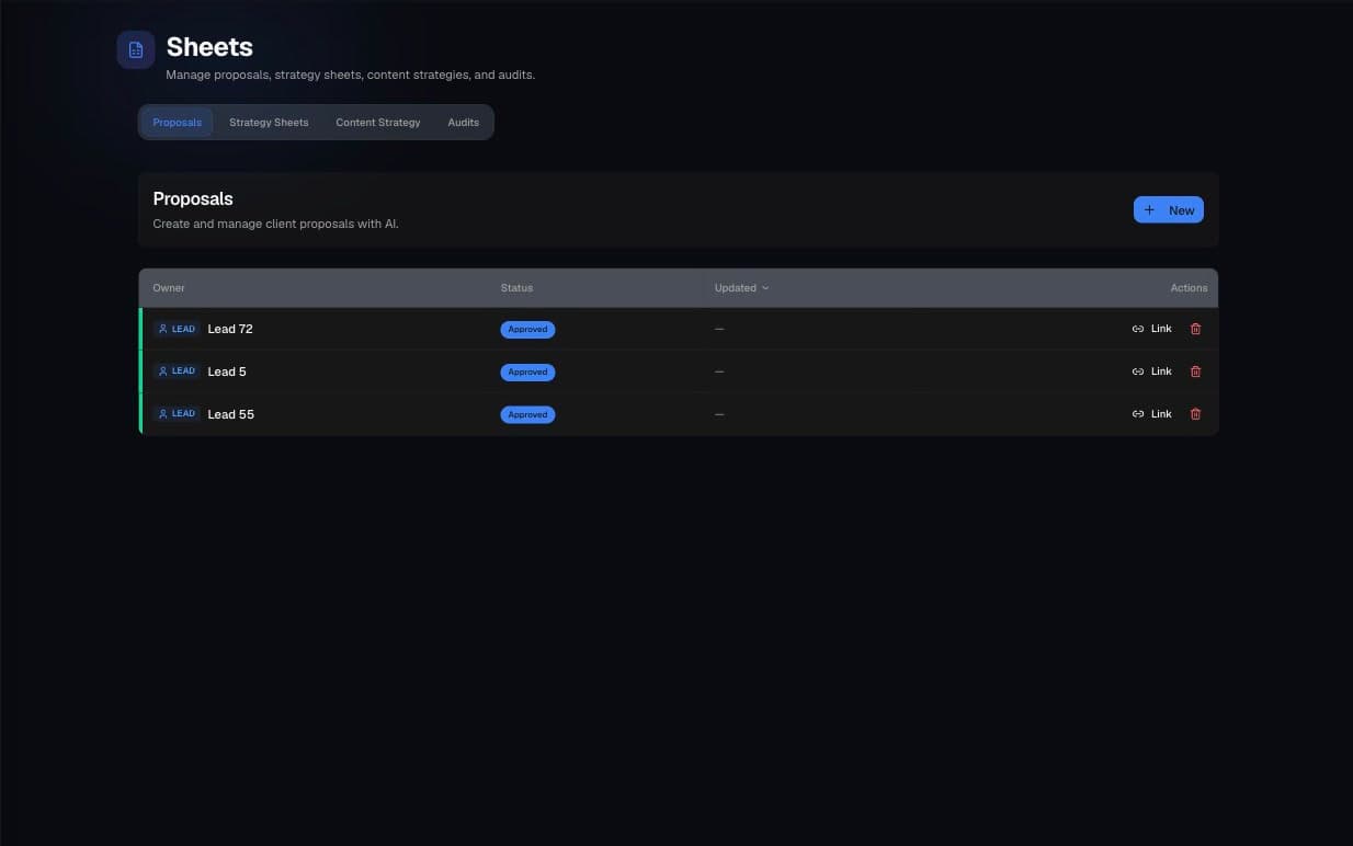 Anonymized sheet workflow workspace screenshot